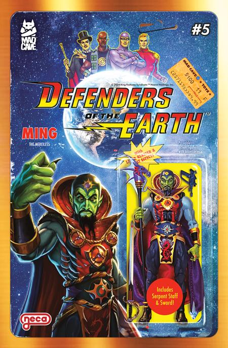 Defenders Of The Earth #5 (OF 8) Djordje Djokovic Action Figure Cover