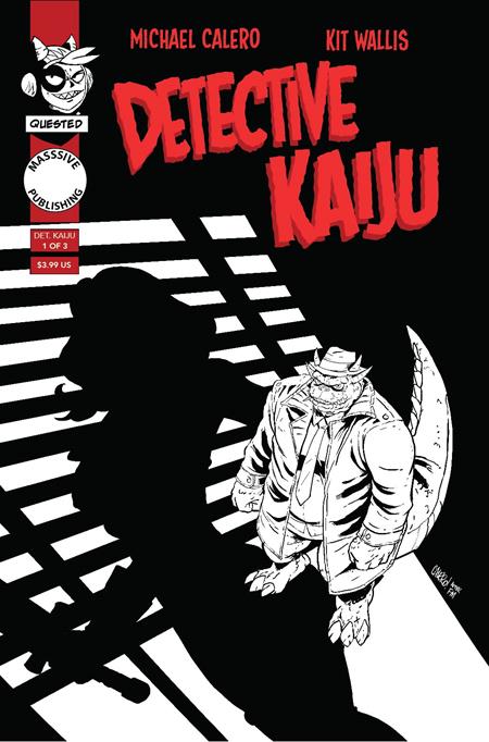 Detective Kaiju #1 (OF 4) Michael Calero Noir Homage Cover