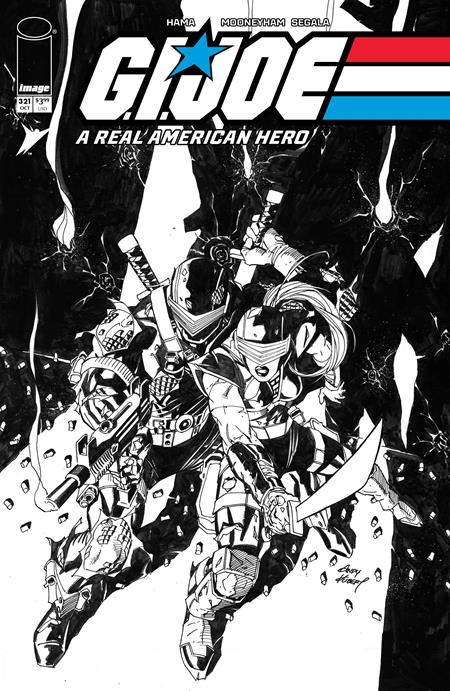 Gi Joe A Real American Hero #321 Andy Kubert B&W Cover