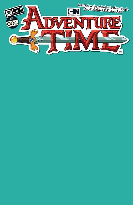 Adventure Time (2025) #6 Bmo Teal Blank Sketch Cover