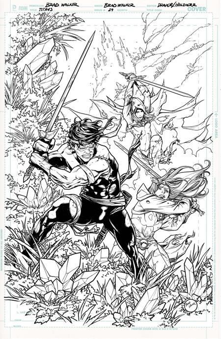 Titans #29 Brad Walker Card Stock Cover (DC K.O.)