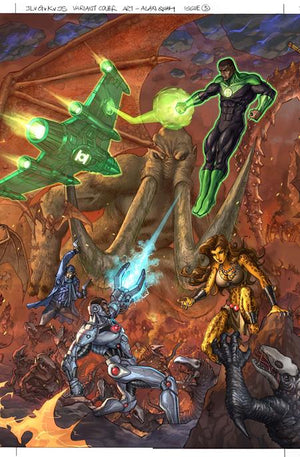 Justice League Vs Godzilla Vs Kong 2 #5 (OF 7) Alan Quah Card Stock Cover