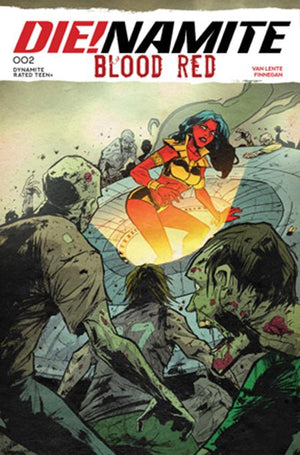 Die!Namite Blood Red #2 David Cousens Cover