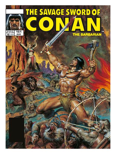 Savage Sword Of Conan The Original Comics Omnibus  Hc Volume 11 Direct Market Edition Doug Beekman Cover