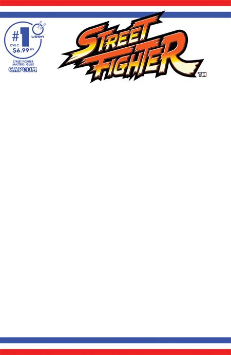 Street Fighter Masters Guile #1 (ONE Shot) Blank Sketch Cover