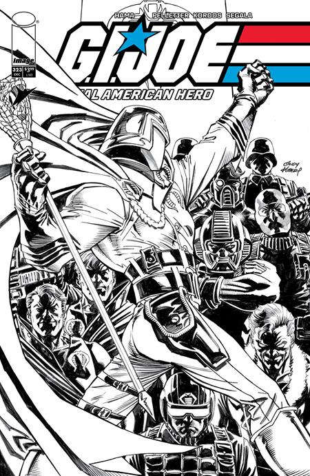 Gi Joe A Real American Hero #323  Andy Kubert  B&W Cover