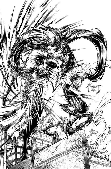 Witchblade #17  1:25 Brett Booth & Sal Regla B&W Variant