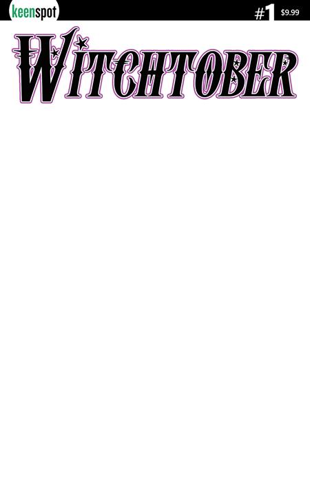 Witchtober #1 Blank Sketch  Coloring Book Cover Cover