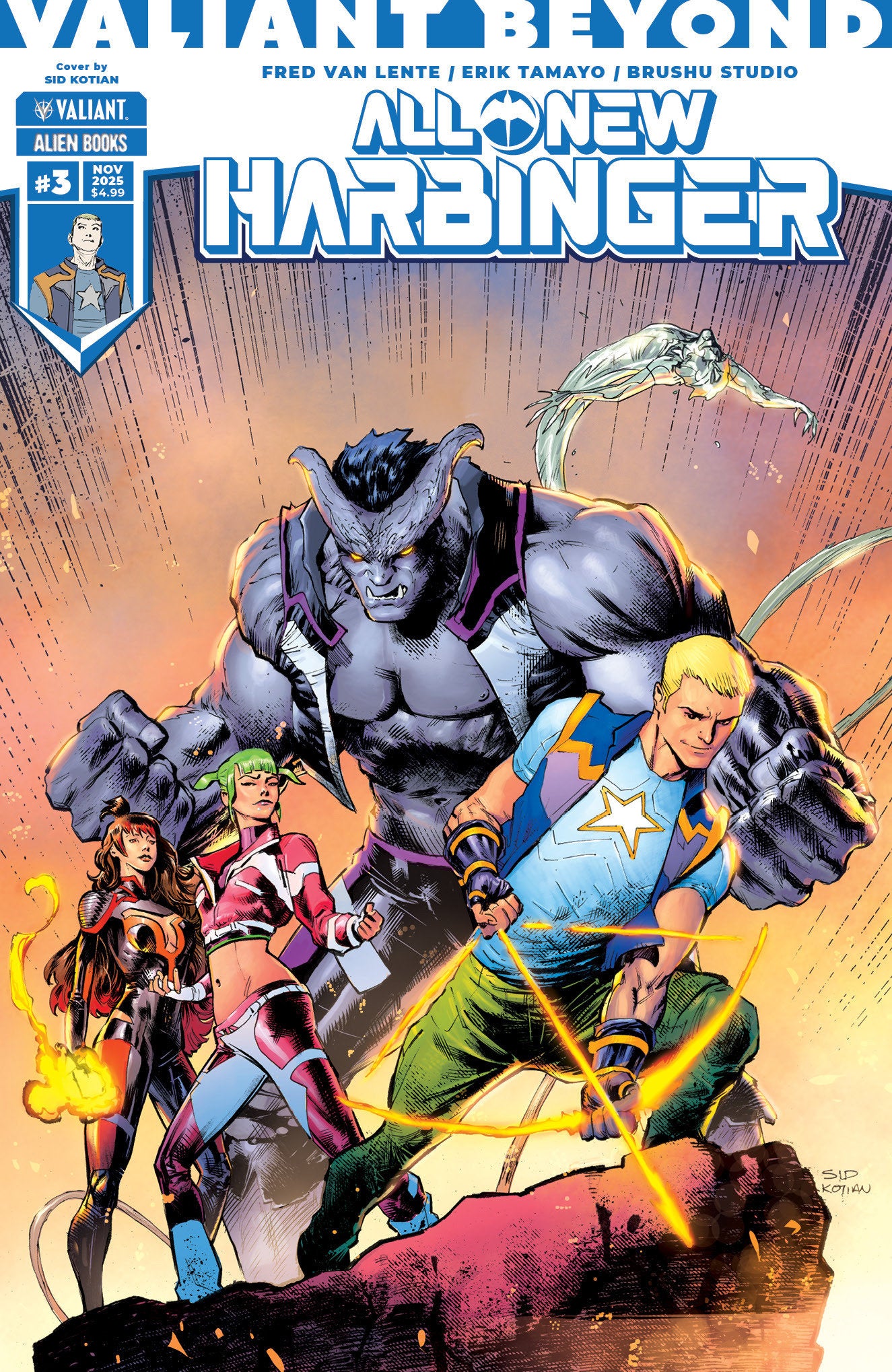 Valiant Beyond: All-New Harbinger #3  Kotian Cover
