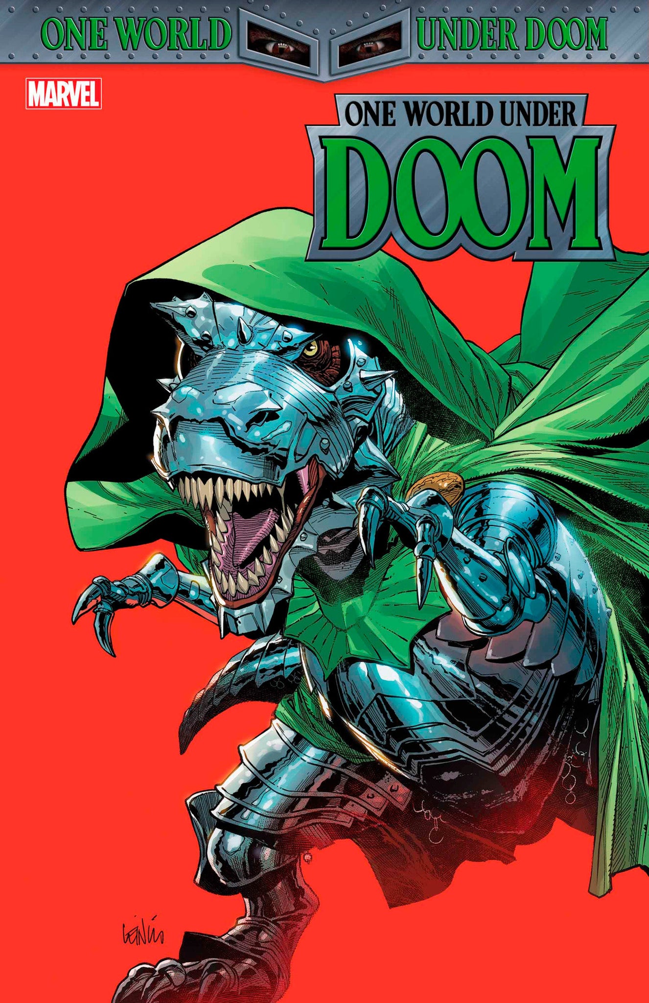 One World Under Doom #2 Leinil Yu Doomasaur Cover