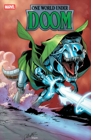One World Under Doom #8 Salvador Larroca Doomasaur Cover