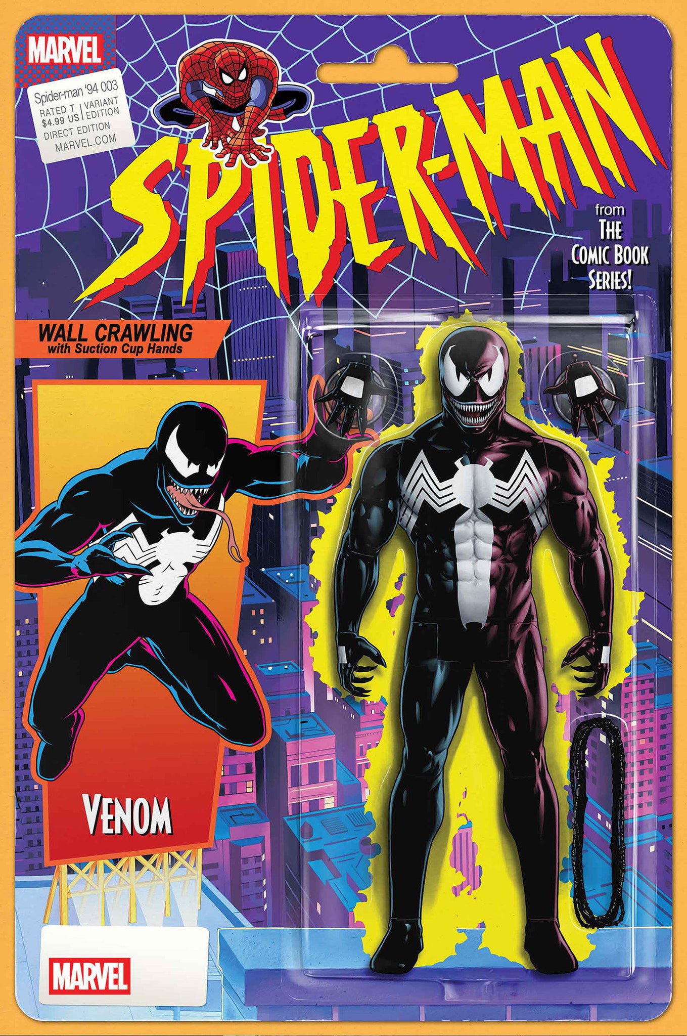 Spider-Man '94 #3 John Tyler Christopher Action Figure Cover