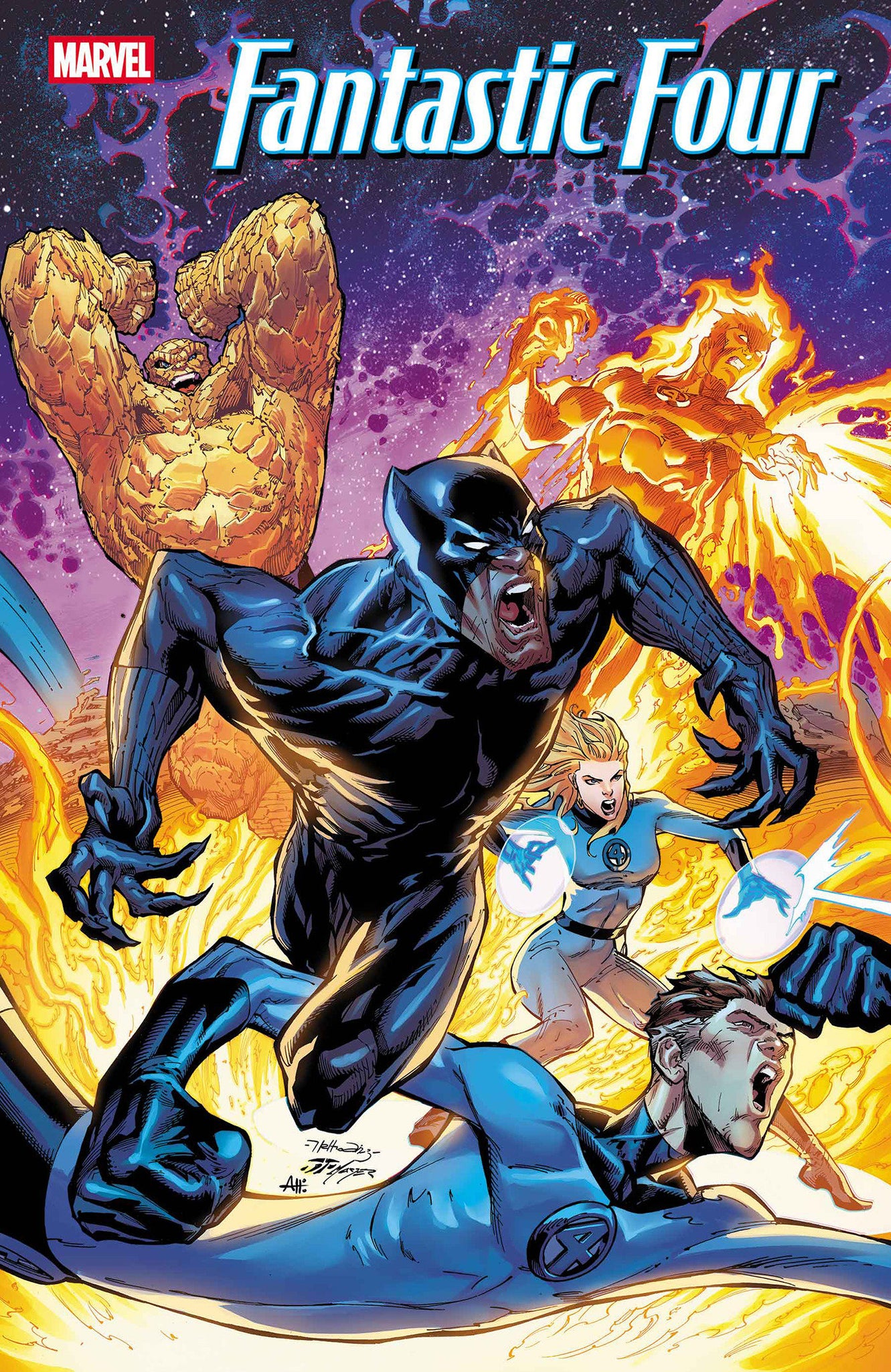 Fantastic Four #8 Netho Diaz Black Panther Cover
