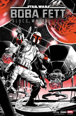 STAR WARS: BOBA FETT - BLACK, WHITE & RED #3 PAULO SIQUEIRA Cover