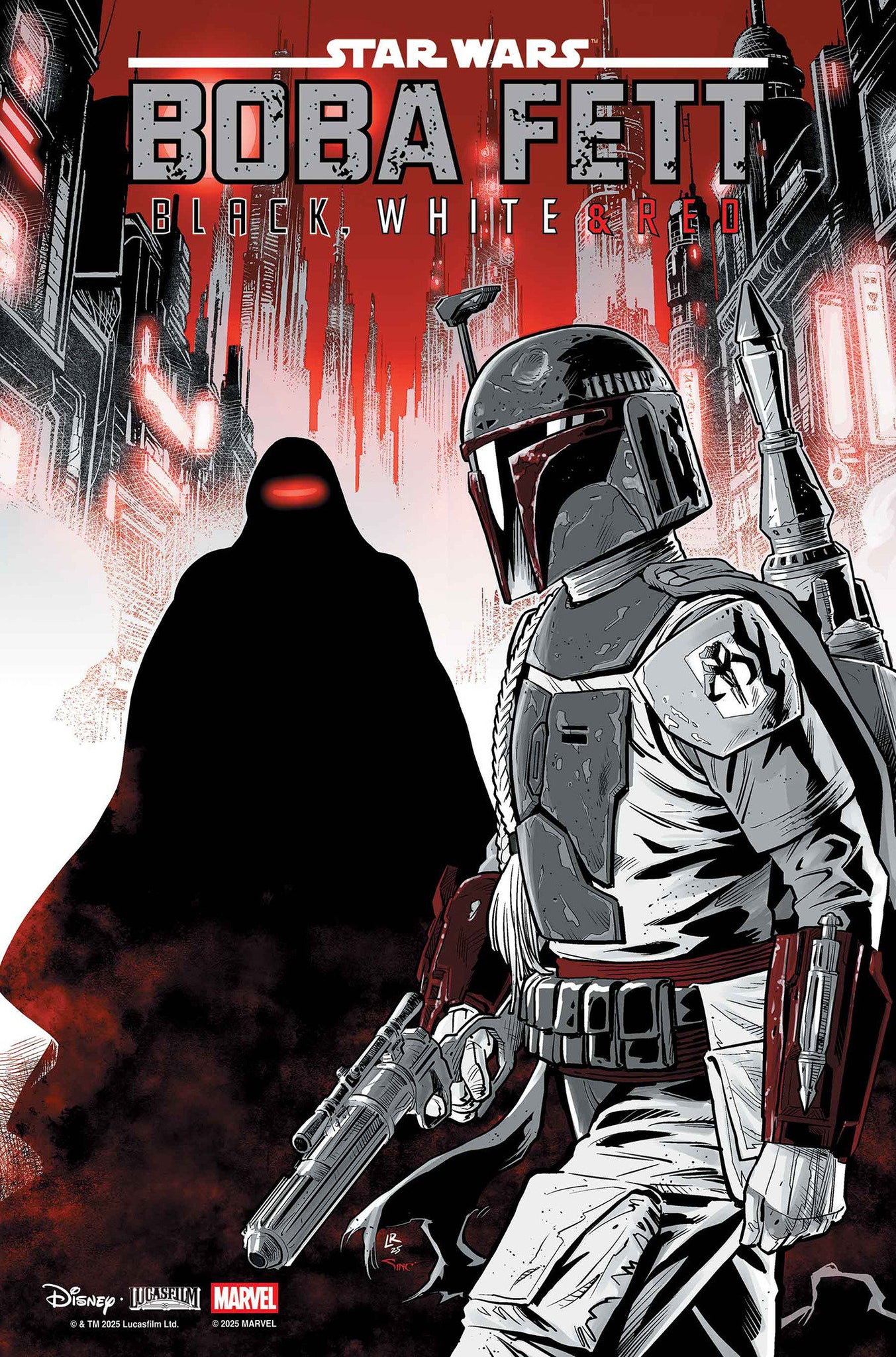 Star Wars: Boba Fett - Black, White & Red #4 Luke Ross  Cover