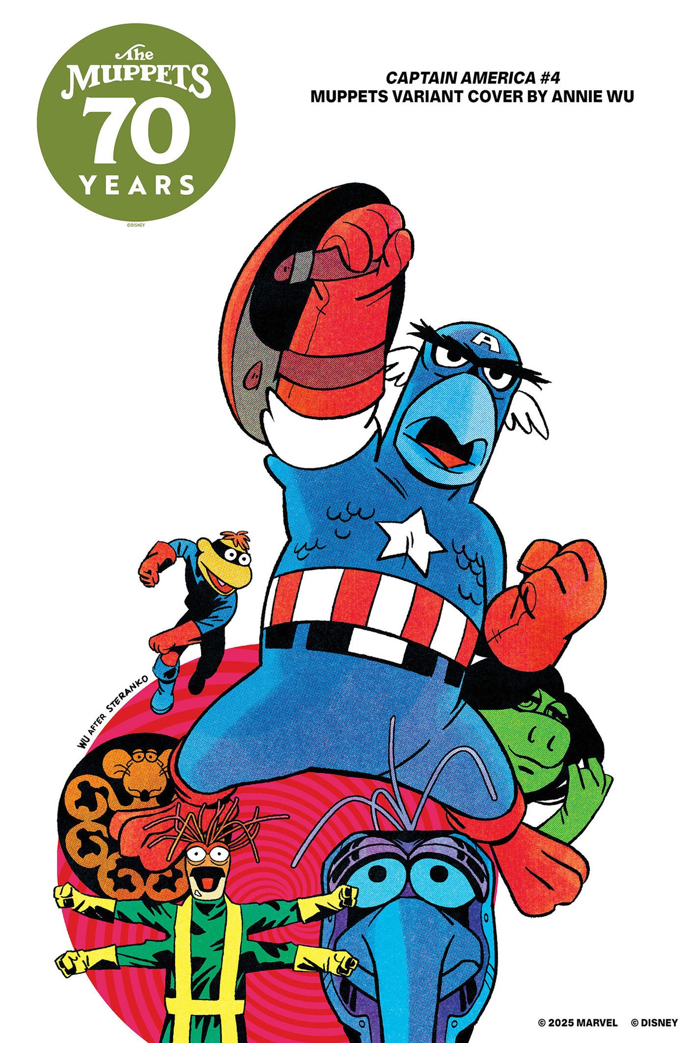 Captain America #4 Annie Wu Muppets Cover
