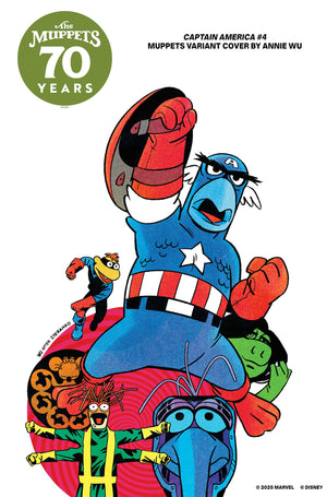 Captain America #4 Annie Wu Muppets Cover