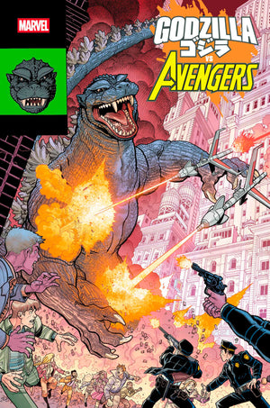 Godzilla Vs. Avengers #1 Nick Bradshaw Monster Homage Cover