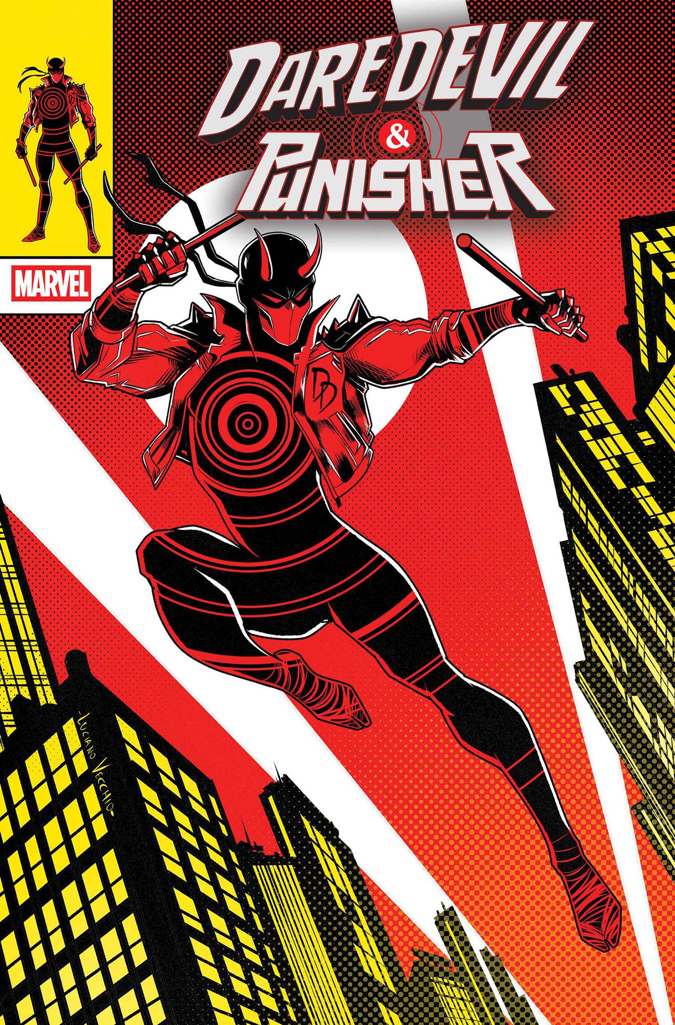 Daredevil/Punisher: The Devil's Trigger #1 Luciano Vecchio From The Chaos A Costume Cover