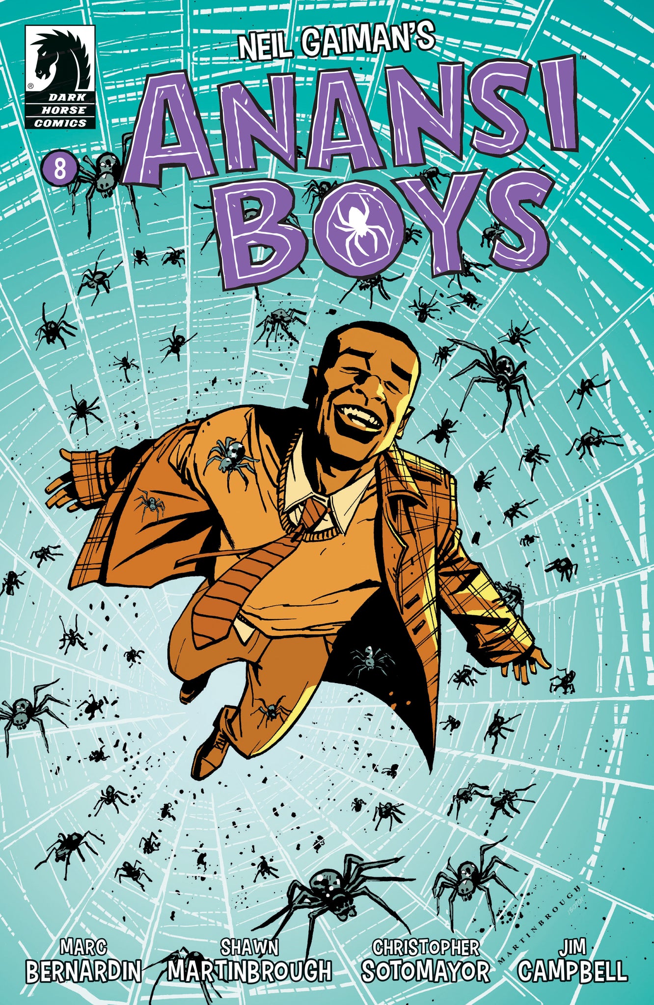 Anansi Boys I #8 Shawn Martinbrough Cover