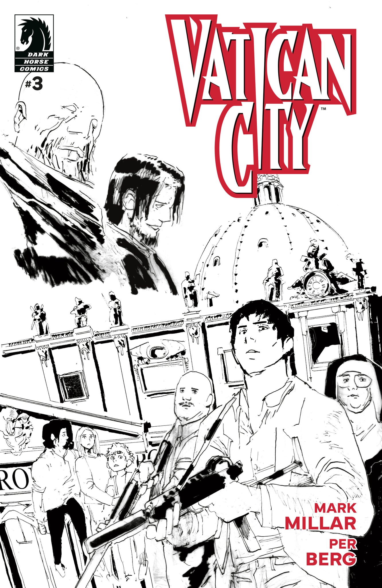 Vatican City #3  B&W Per Berg Cover
