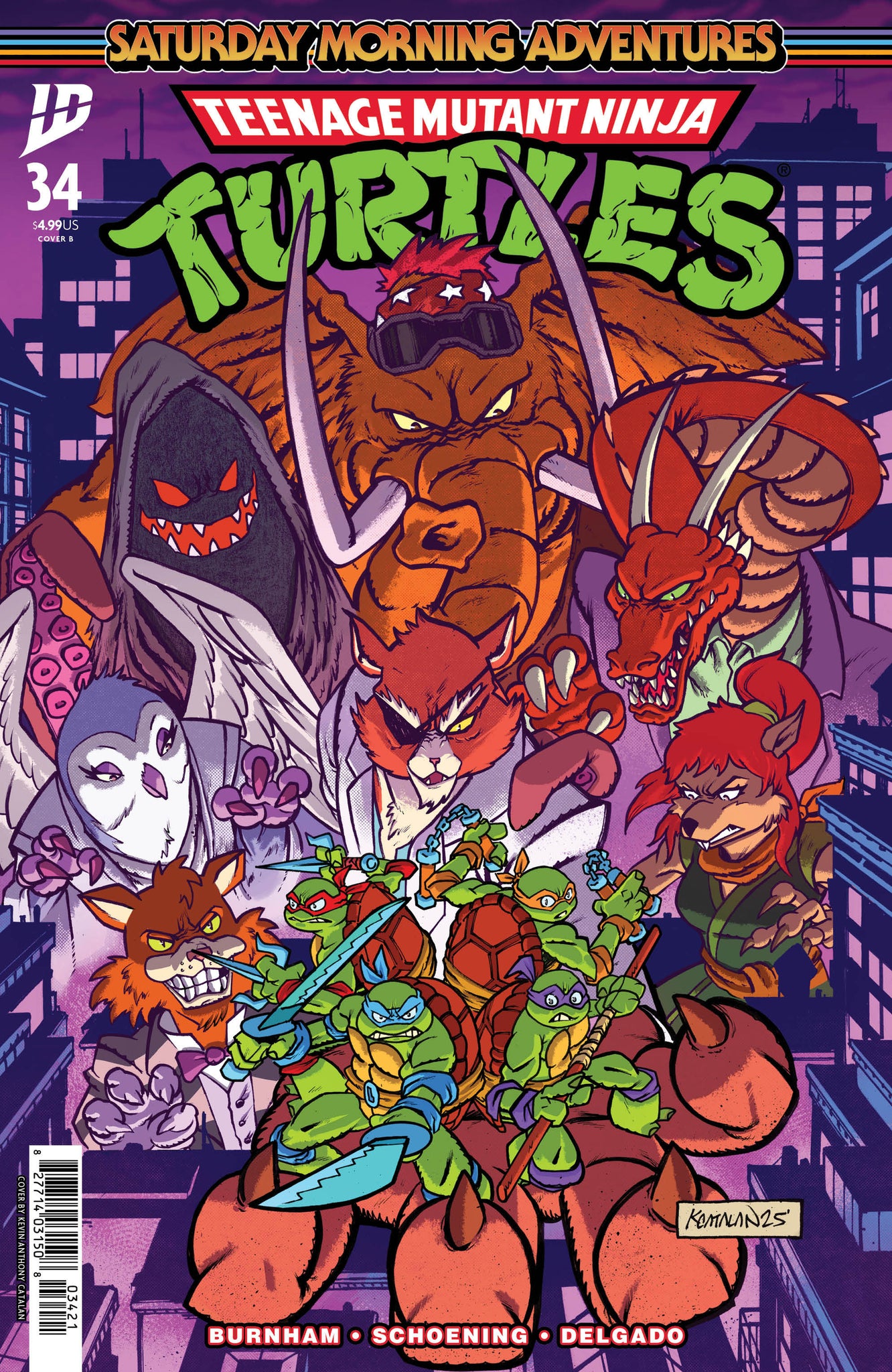 Teenage Mutant Ninja Turtles: Saturday Morning Adventures #34 Catalan Cover