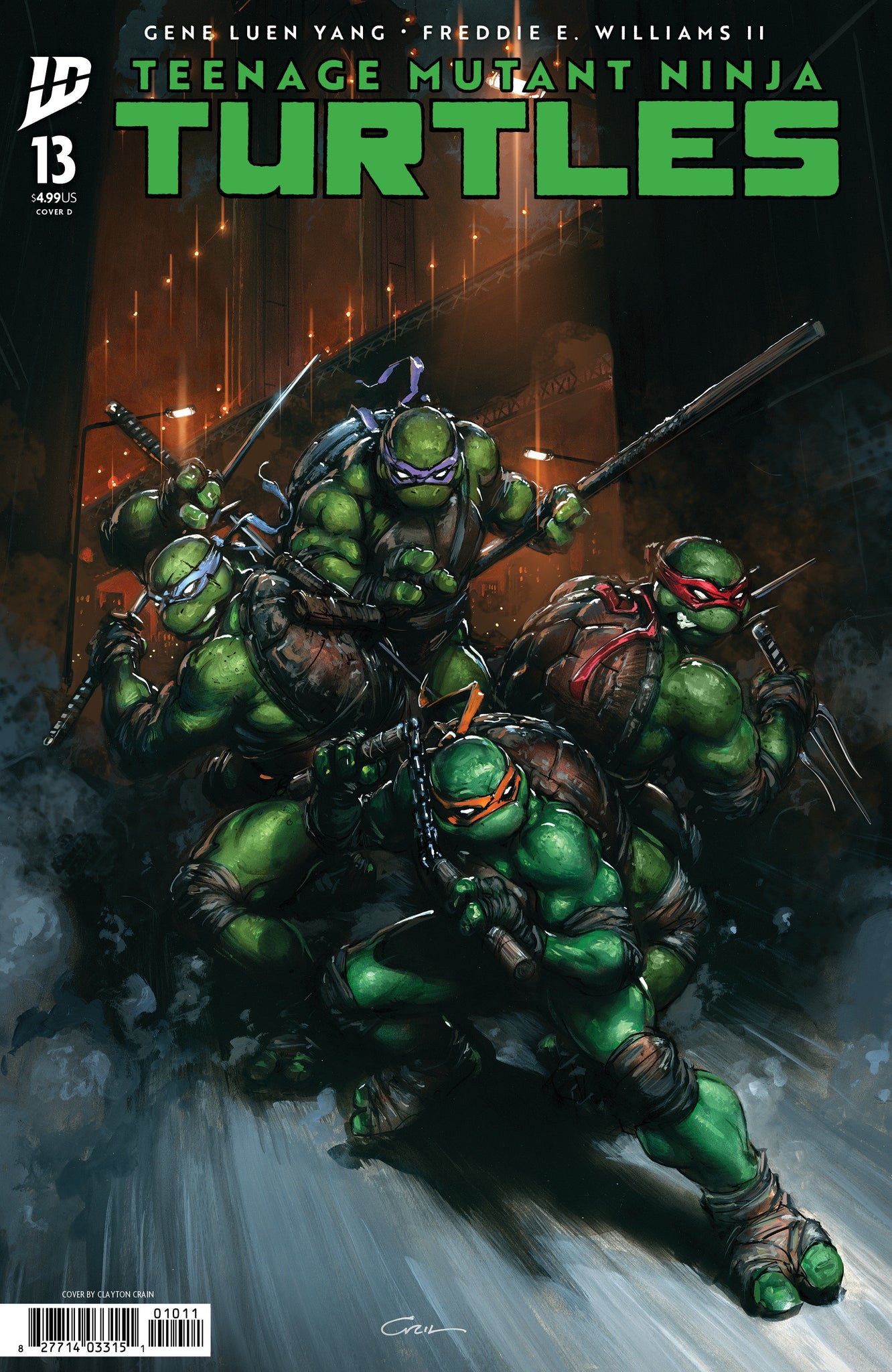 Teenage Mutant Ninja Turtles #13  Crain Cover