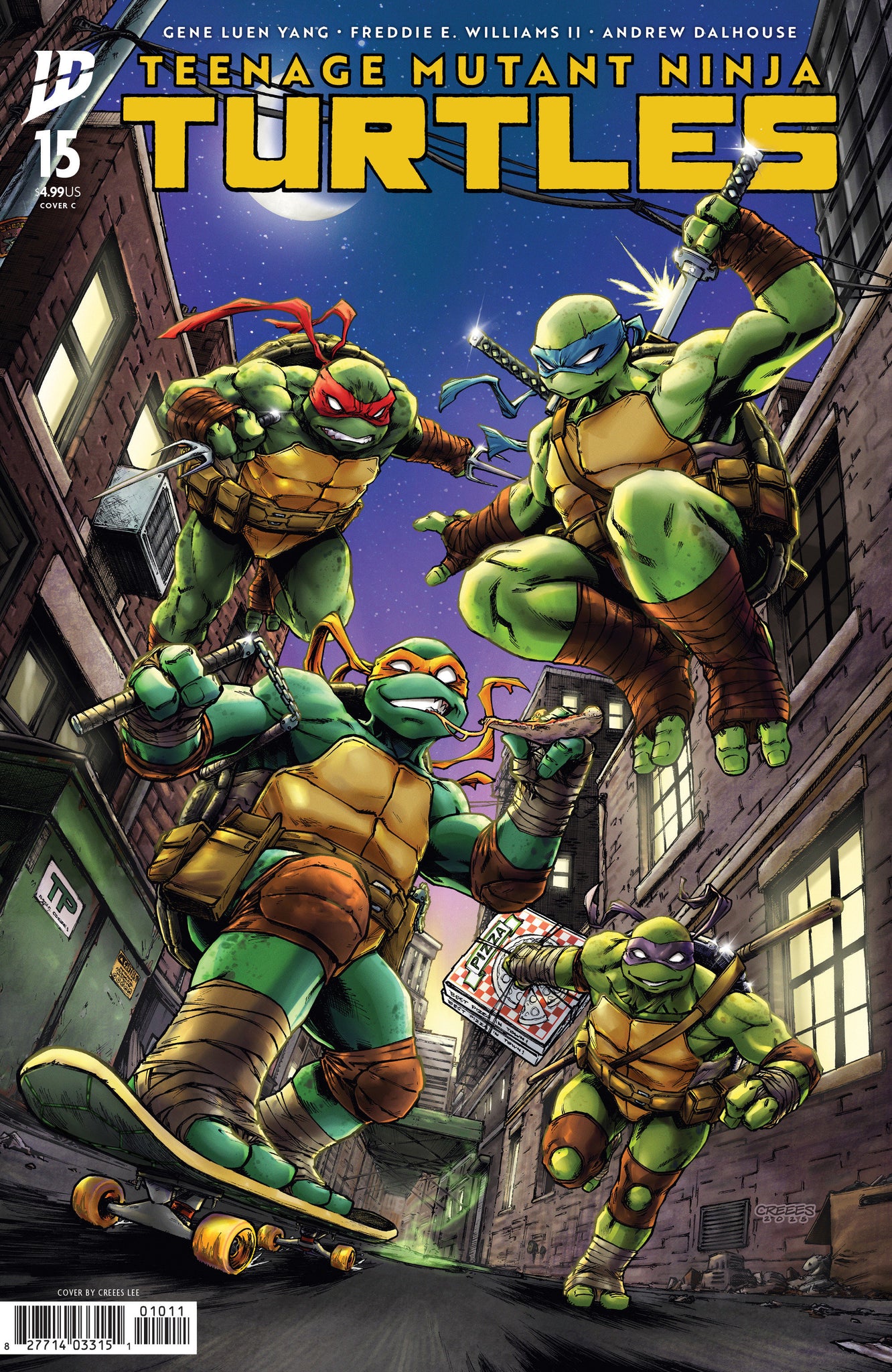 Teenage Mutant Ninja Turtles #15 Creees Lee Cover