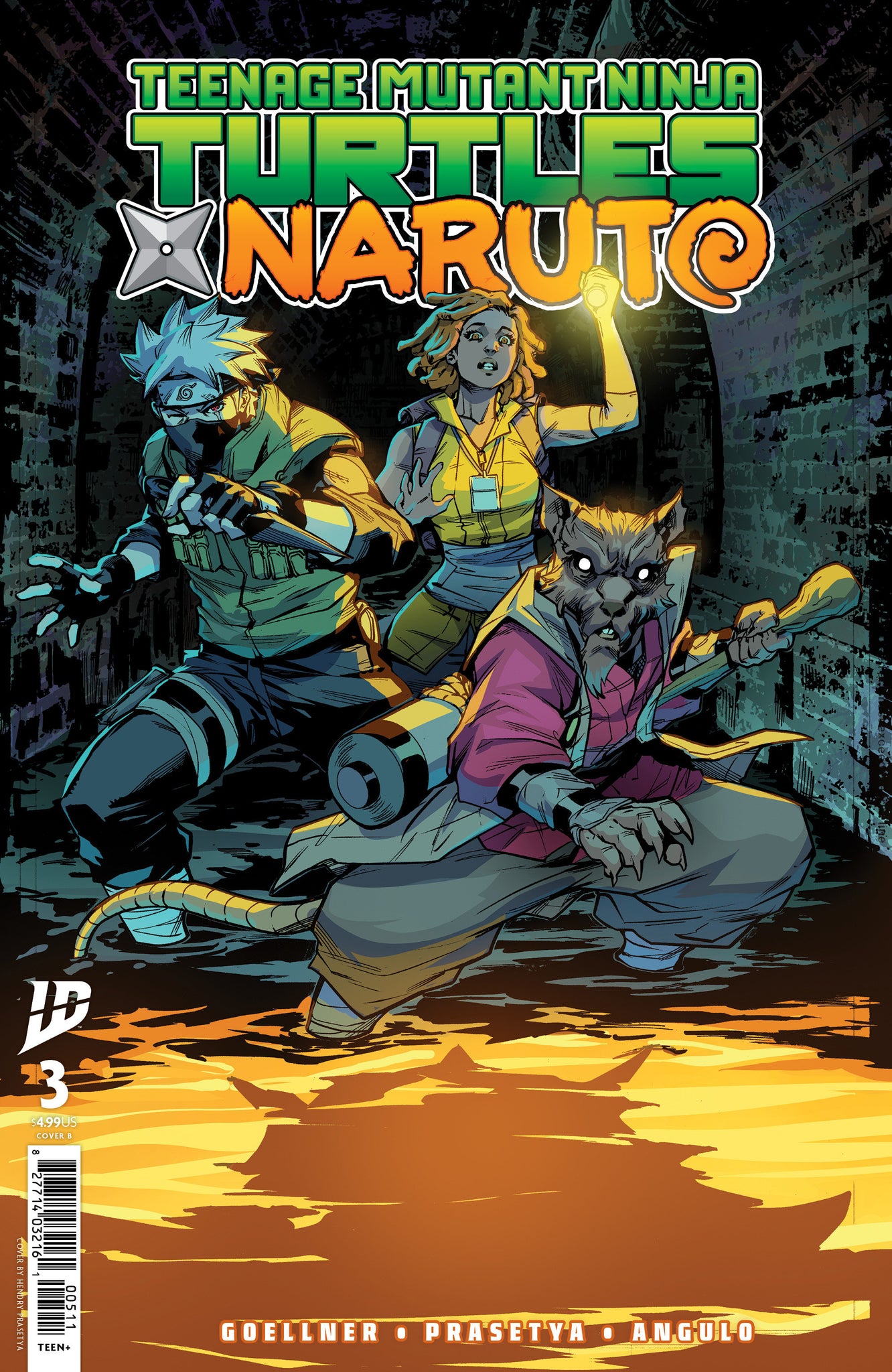 Teenage Mutant Ninja Turtles X Naruto #3  Prasetya Cover