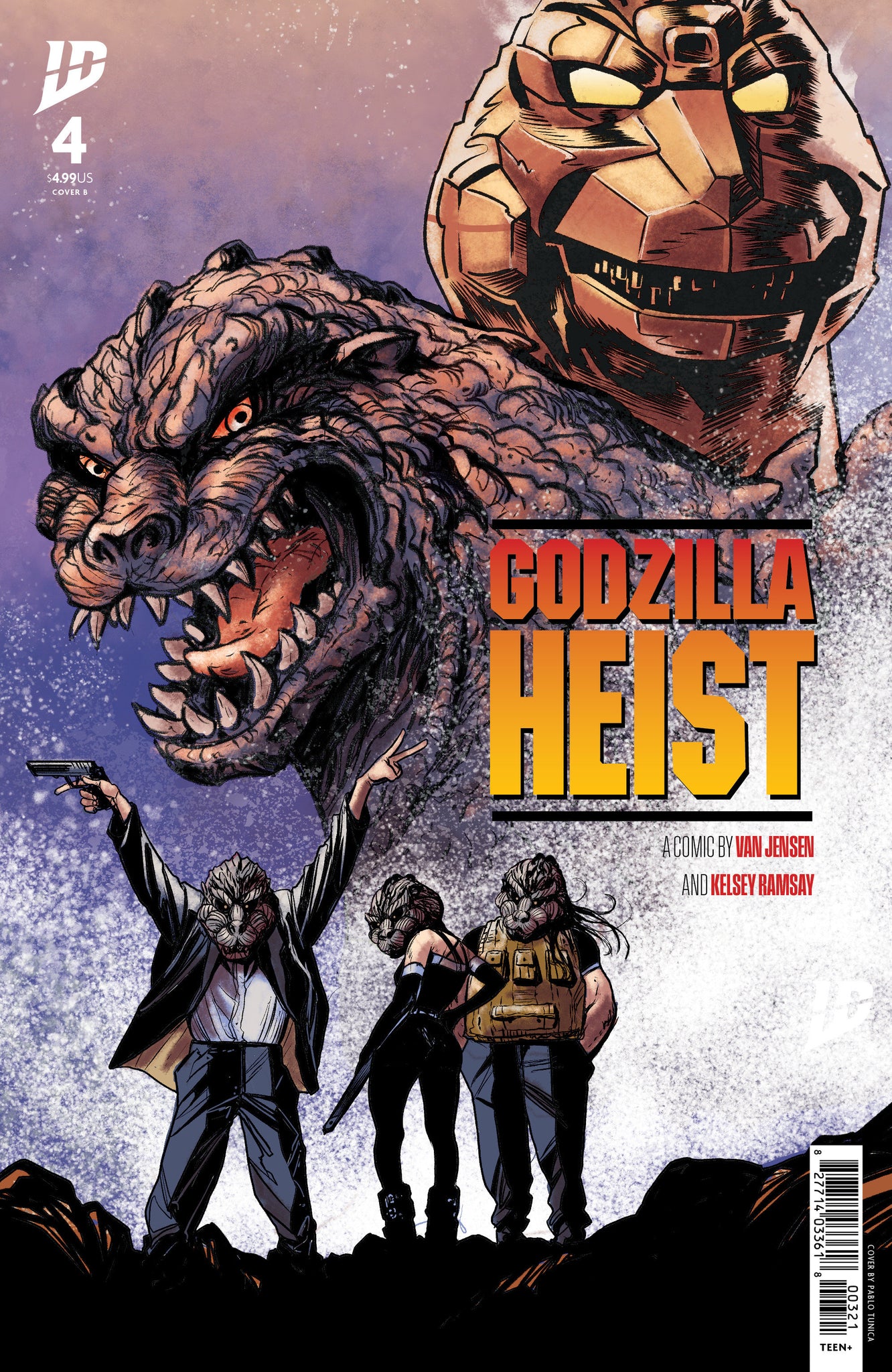 Godzilla: Heist #4 Tunica Movie Poster Cover