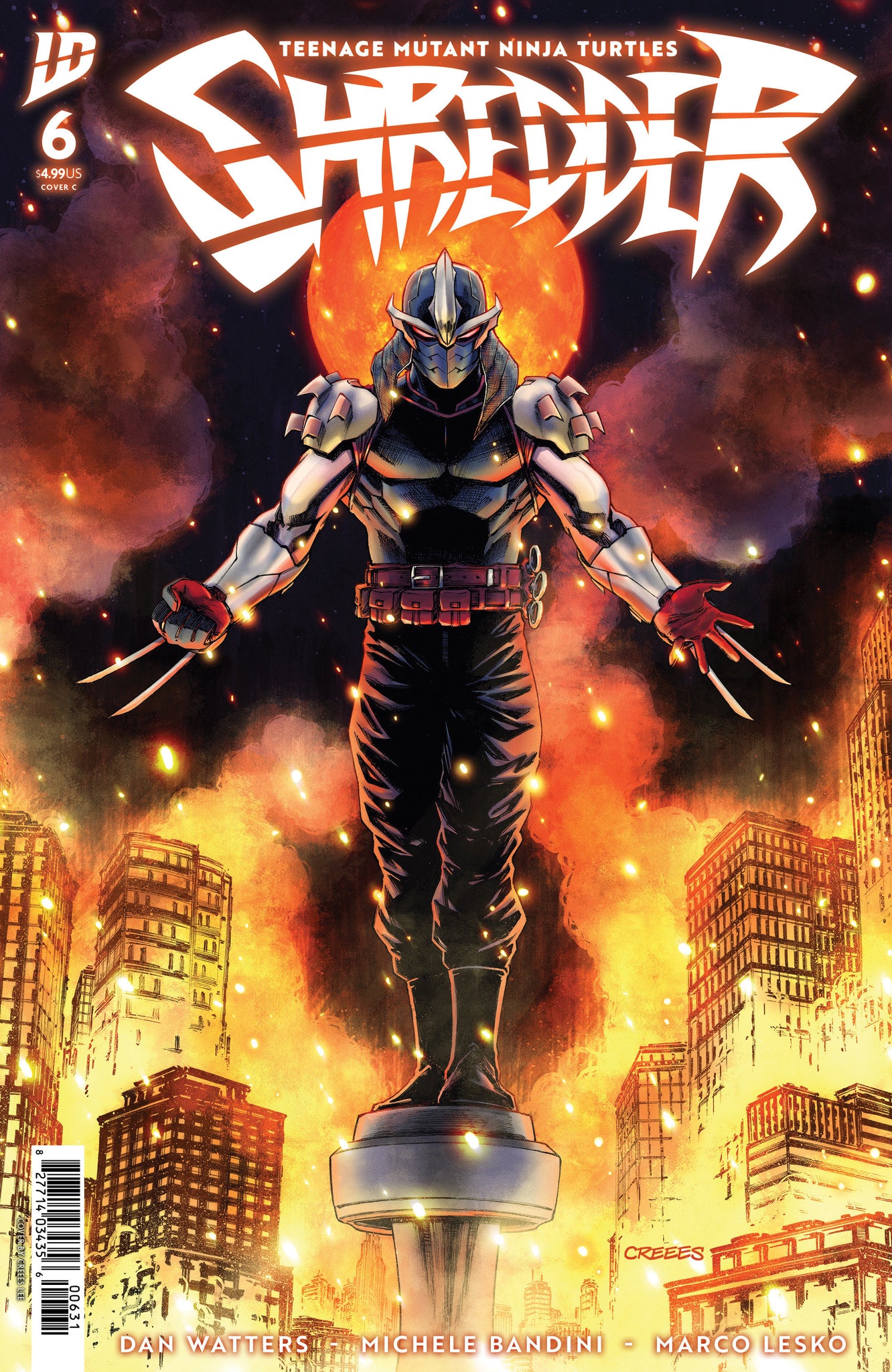 Teenage Mutant Ninja Turtles: Shredder #6 Creees Lee Cover