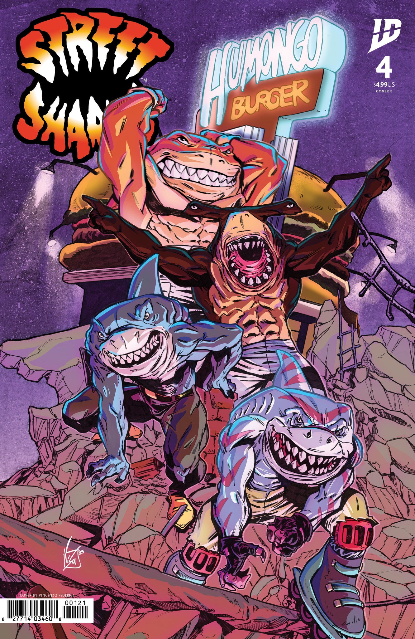 Street Sharks #4  Federici Cover