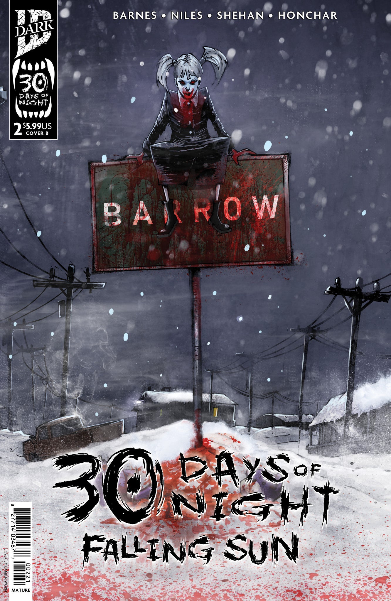 30 Days Of Night: Falling Sun #2  Damien Worm Cover