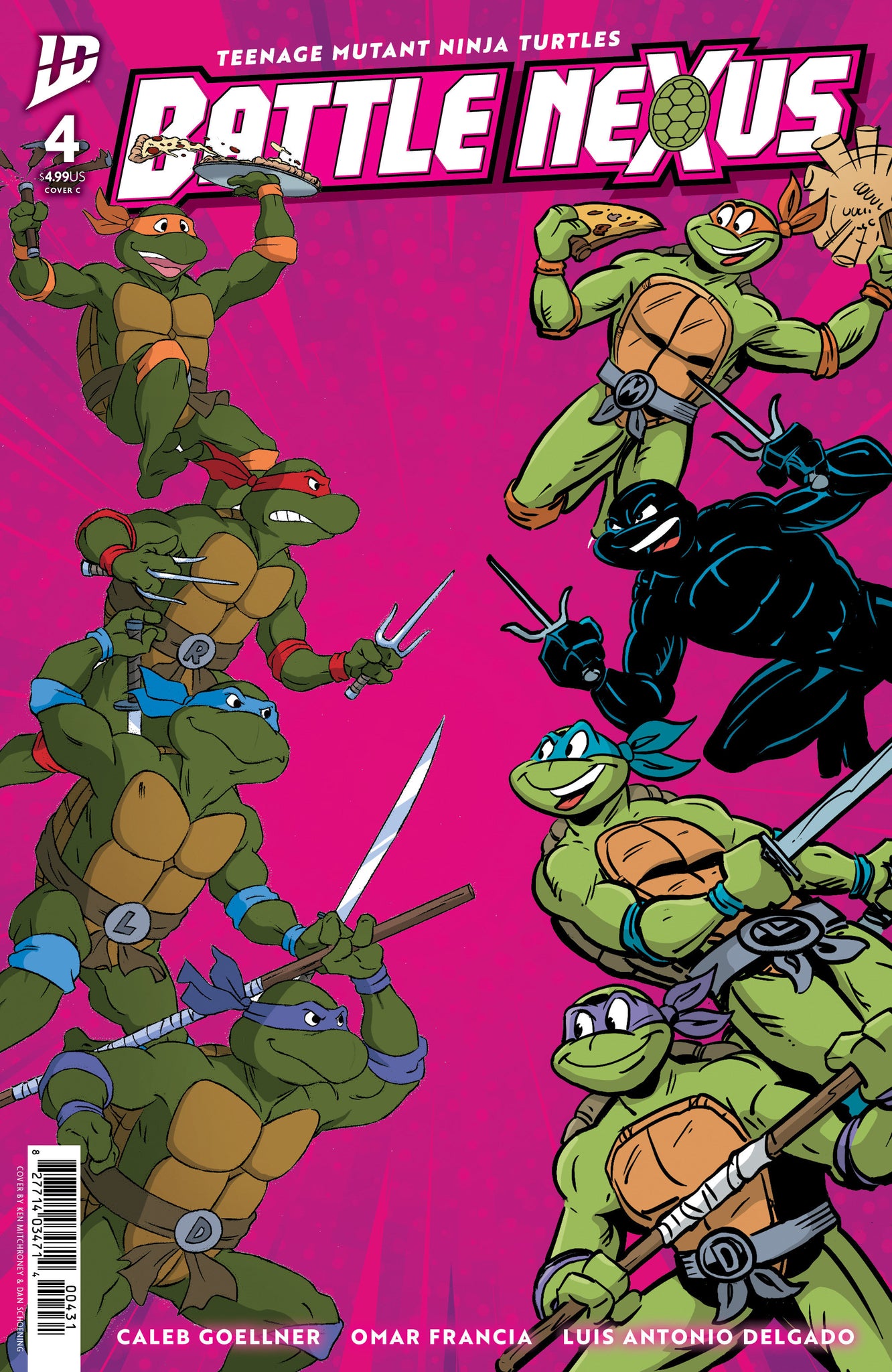 Teenage Mutant Ninja Turtles: Battle Nexus #4  Mitchroney & Schoening Cover