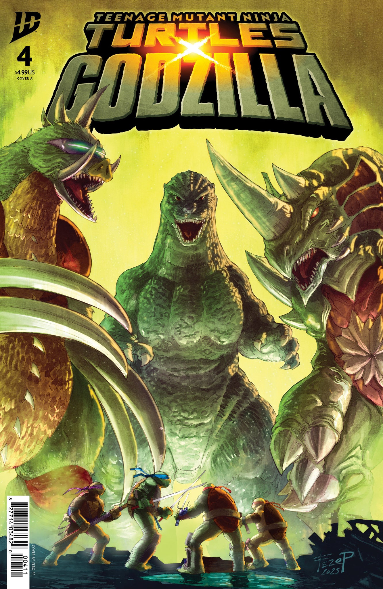 Teenage Mutant Ninja Turtles X Godzilla #4