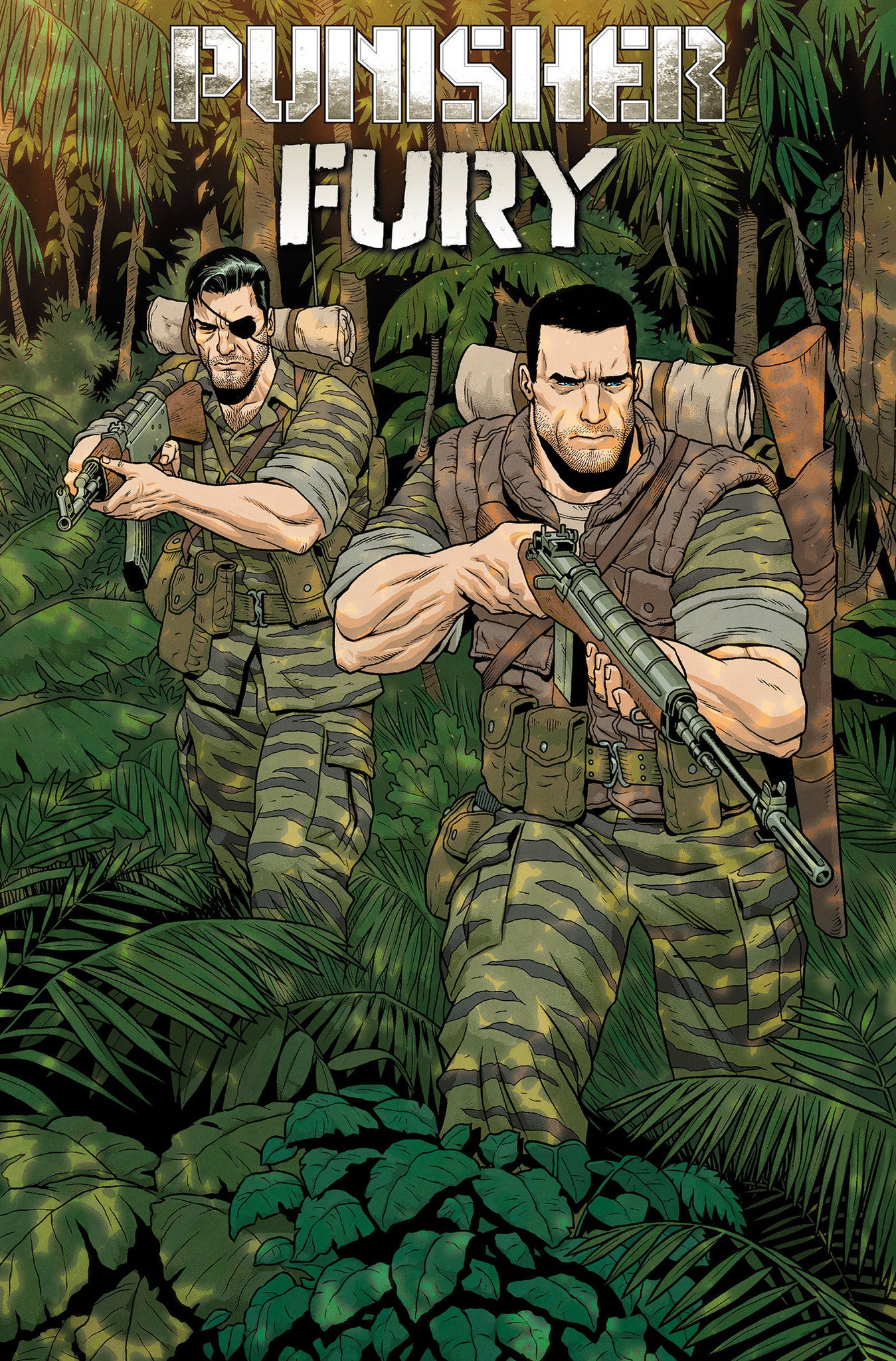 Punisher & Fury Max By Garth Ennis Omnibus Cover Jacen Burrows Direct Market Cover