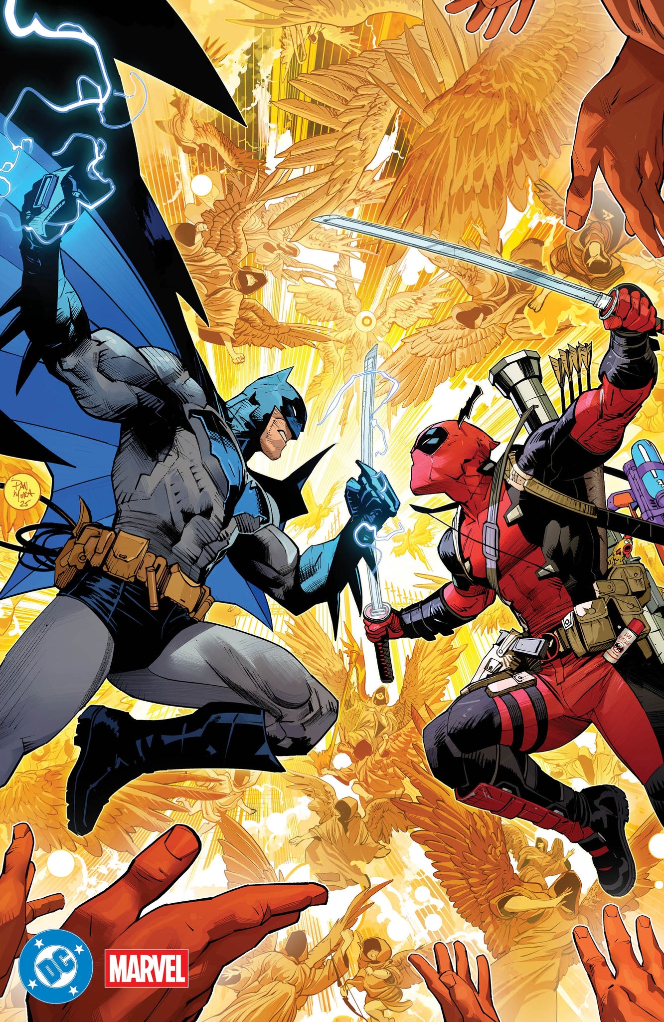 Dc Marvel Batman Deadpool #1 (ONE Shot) Dan Mora Foil Cover