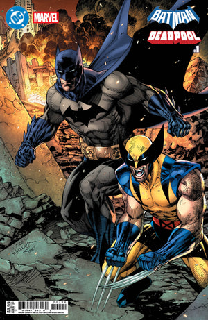 Dc Marvel Batman Deadpool #1 (ONE Shot) Jim Lee Batman Wolverine Card Stock Cover