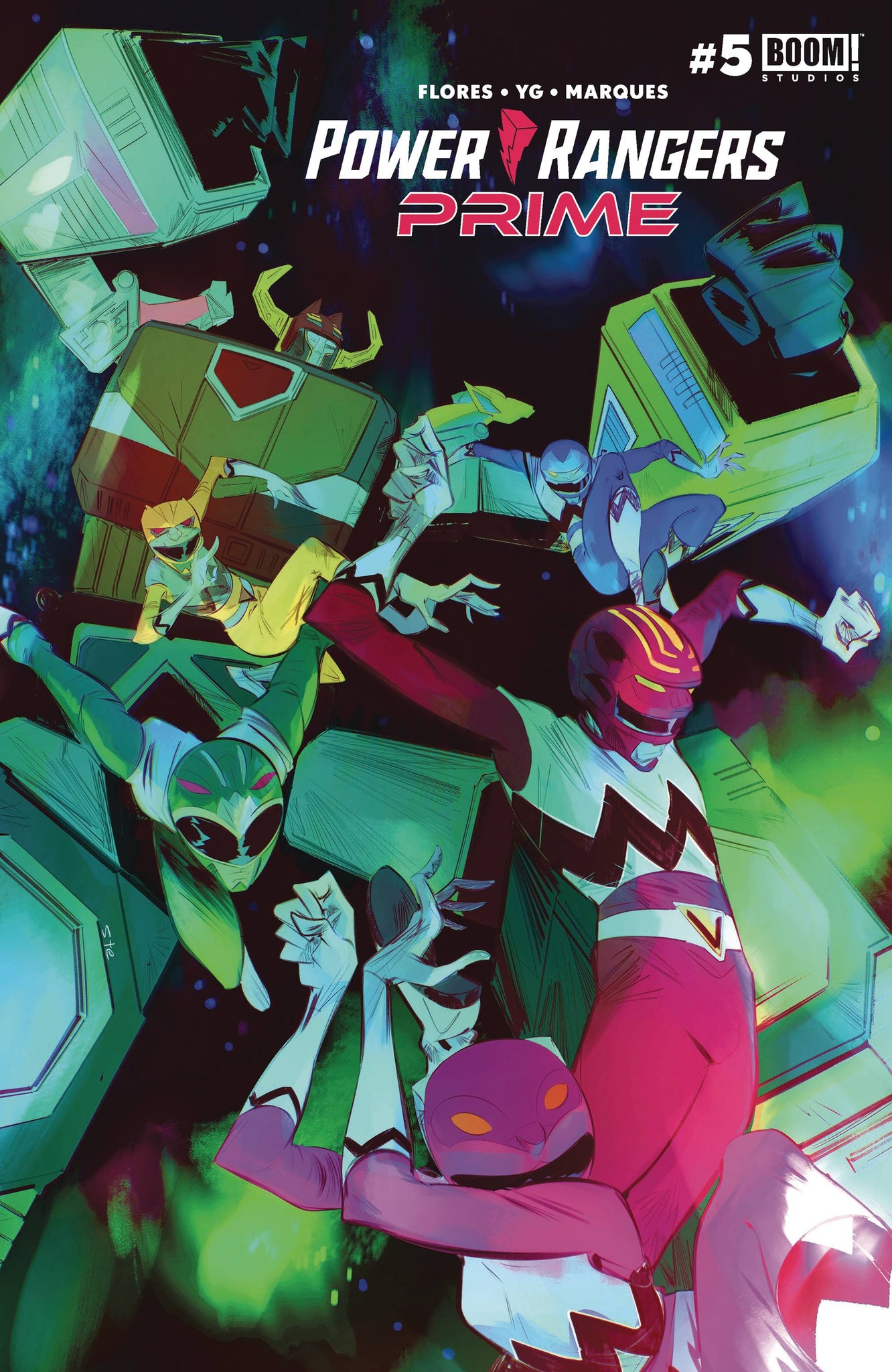 Power Rangers Prime #5  Simeone Cover