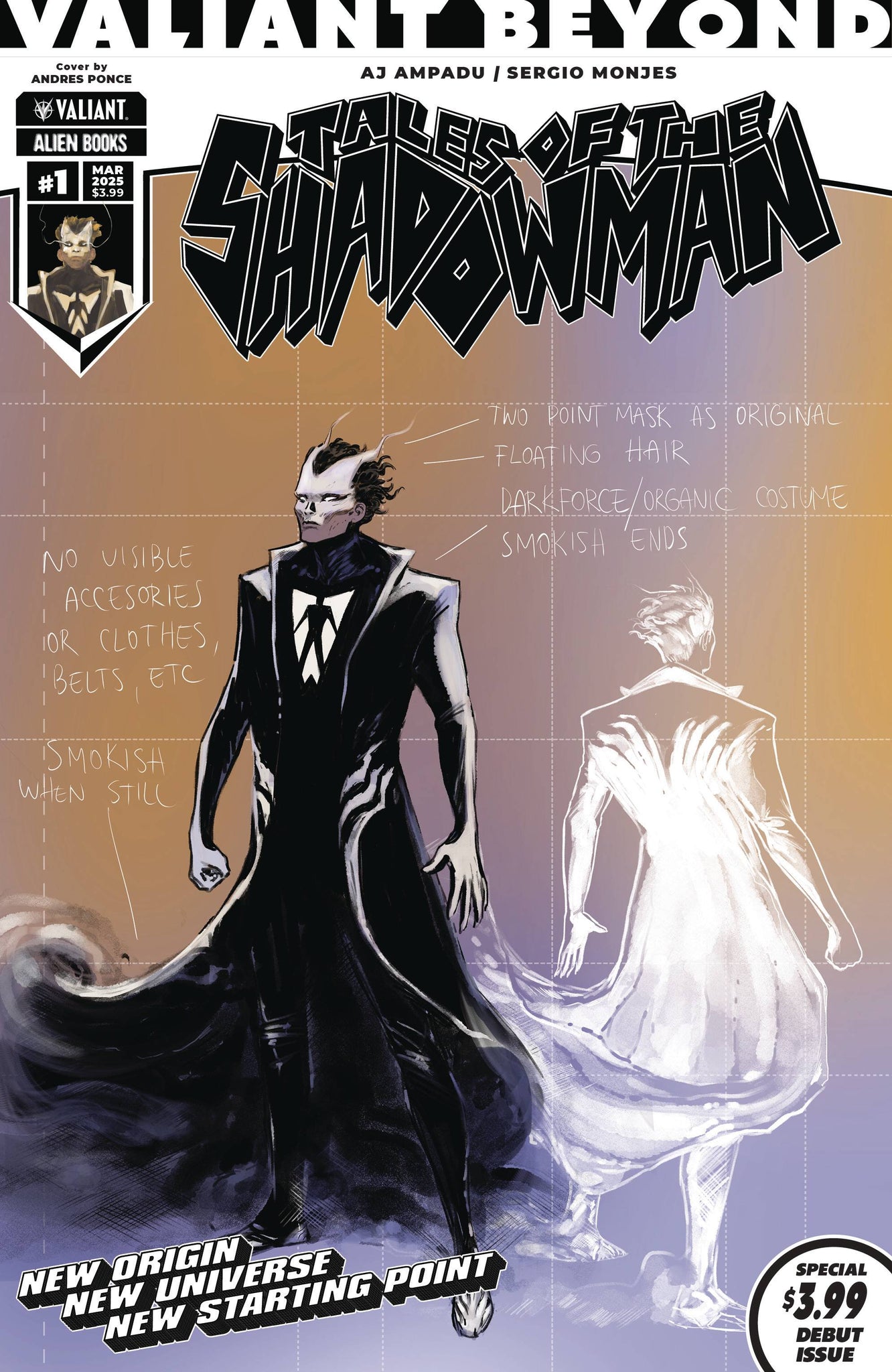 Valiant Beyond Tale Shadowman #1  Ponce Design Cover