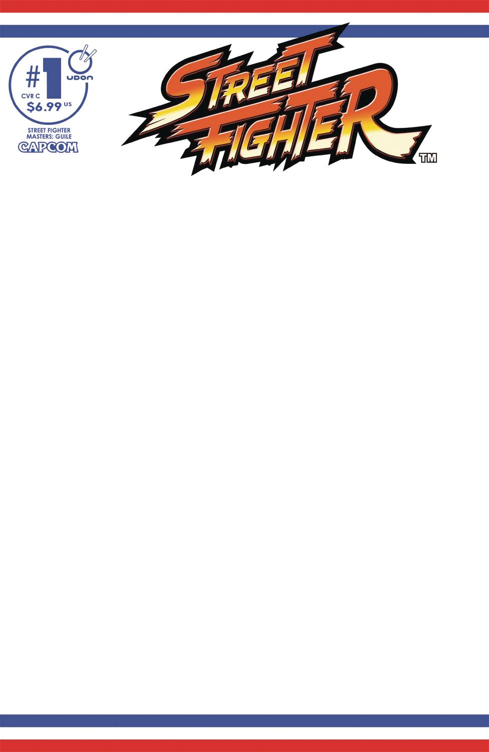 Street Fighter Masters Guile #1  Blank Sketch Cover