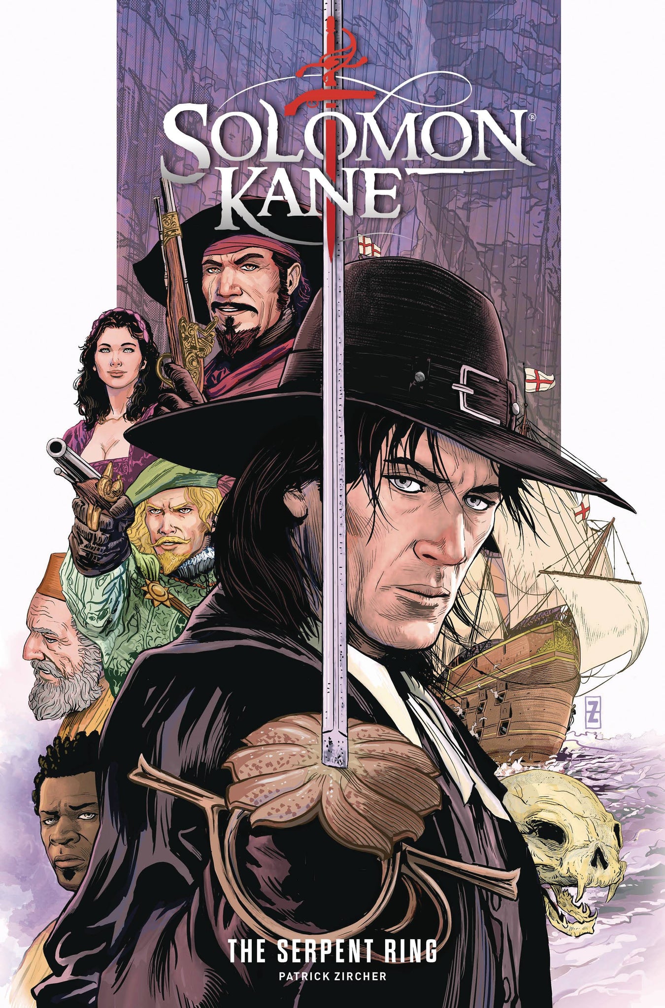 Solomon Kane Serpent Ring #1  Zircher Cover